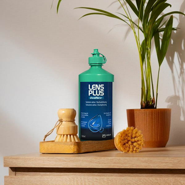 LensPlus product placed in the bathroom