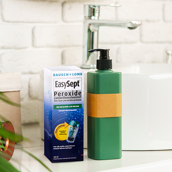 EasySept product placed in the bathroom.